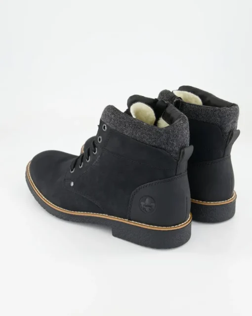 33640-01 Schnürstiefel in Schwarz