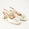 1520 Slingpumps in Weiß