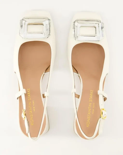 1520 Slingpumps in Weiß