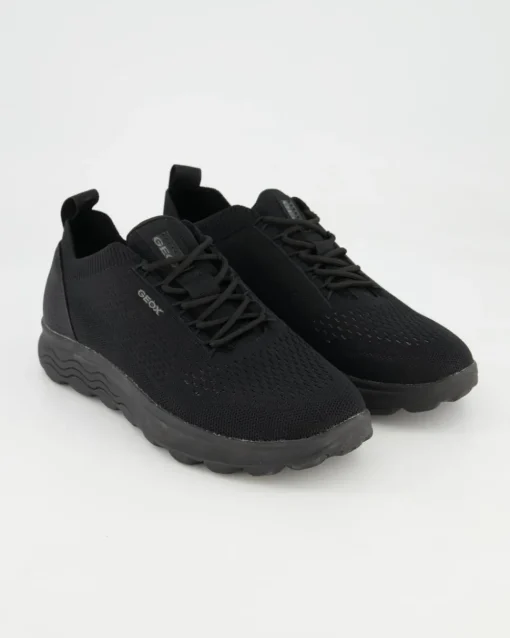SPHERICA A - KNITTED TEXT. Sneaker in Schwarz