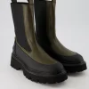 Stiefelette Chelsea Boots in Grün