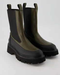 Stiefelette Chelsea Boots in Grün