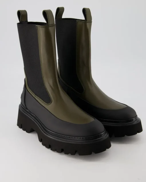 Stiefelette Chelsea Boots in Grün