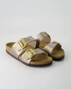 Sydney Cushion Buckle Pantoletten in Gold