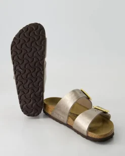 Sydney Cushion Buckle Pantoletten in Gold