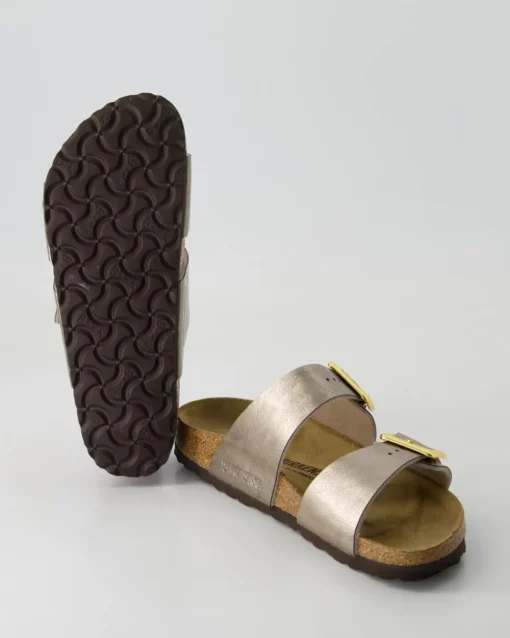 Sydney Cushion Buckle Pantoletten in Gold