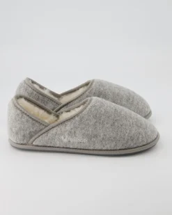 Trendy Filz Hausschuhe in Grau