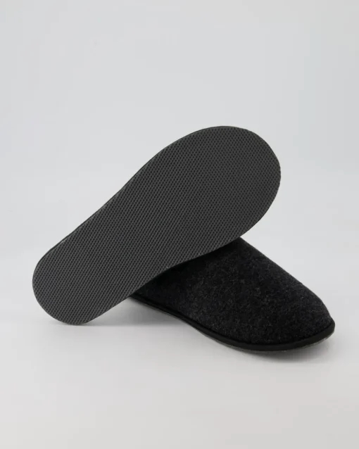 Trendy Filz Hausschuhe in Grau