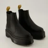 V 2976 Quad Chelsea Boots in Schwarz