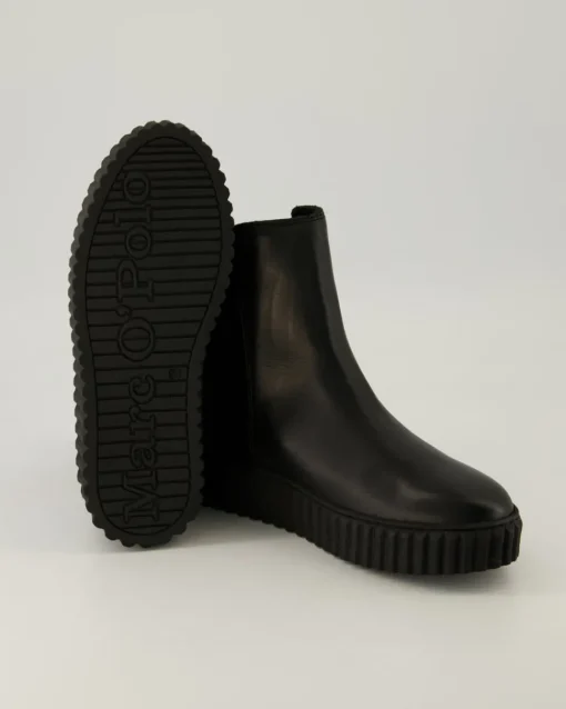 Zipper Bootie Stiefeletten in Schwarz
