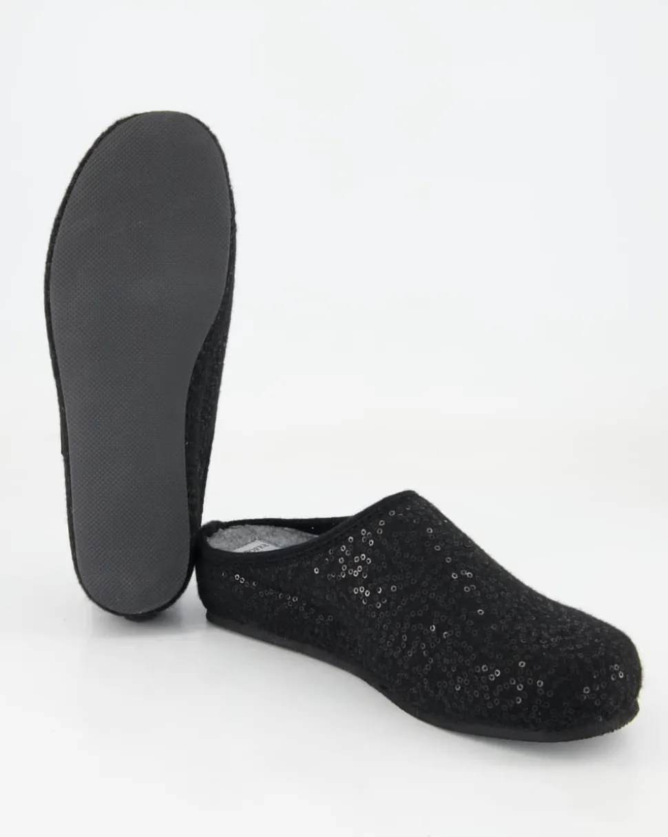 74-00125 Hausschuhe in Schwarz