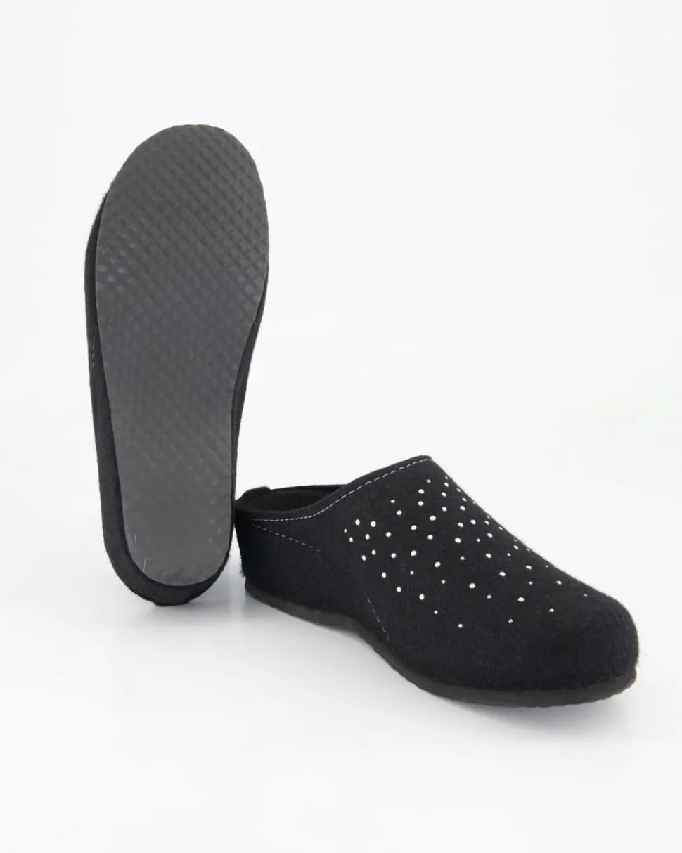 74-00049 Hausschuhe in Schwarz