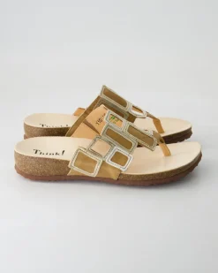 3-001136-4000 Pantoletten in Beige