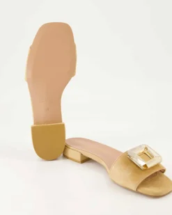 2558 Pantoletten in Beige