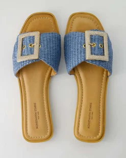 4268 Pantoletten in Blau