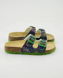 1-800111-8150 Pantoletten in Blau