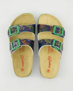 1-800111-8150 Pantoletten in Blau