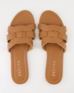 13151 Pantoletten in Braun