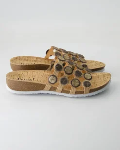 3-000247-4010 Pantoletten in Gold