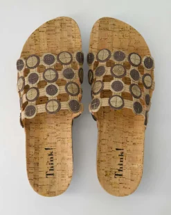 3-000247-4010 Pantoletten in Gold