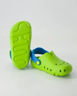 1-000990-7500 Pantoletten in Grün