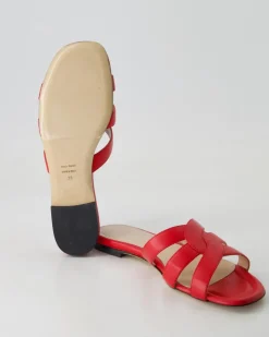 1222 Pantoletten in Rot