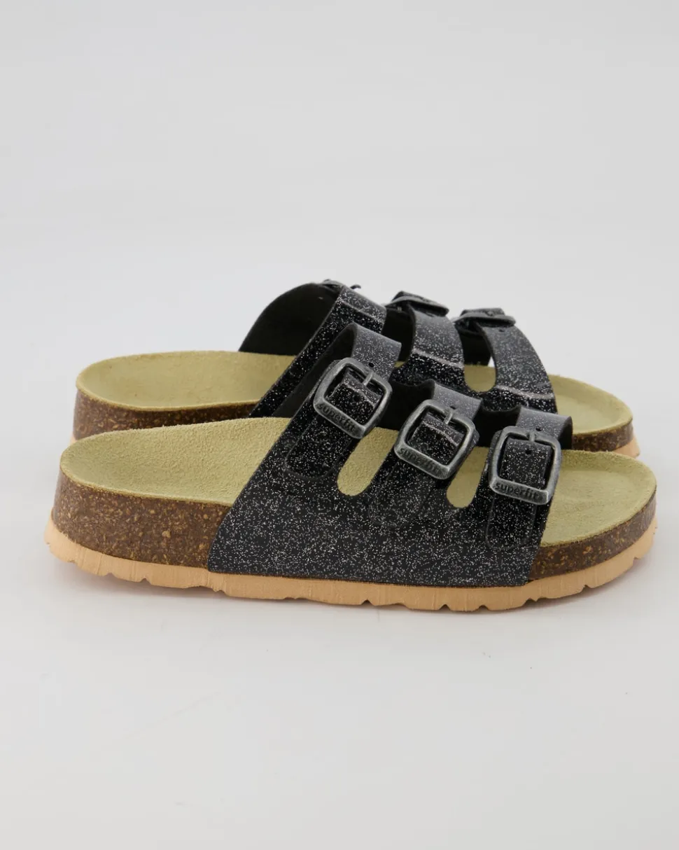 800113-0100 Pantoletten in Schwarz