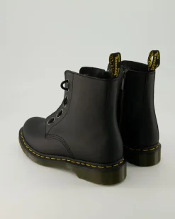 1460 Pascal Front Zip Stiefeletten in Schwarz