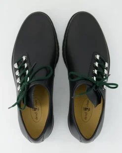 6743 Schnürschuhe in Schwarz