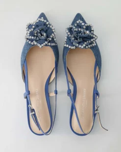 244 Slingpumps in Blau