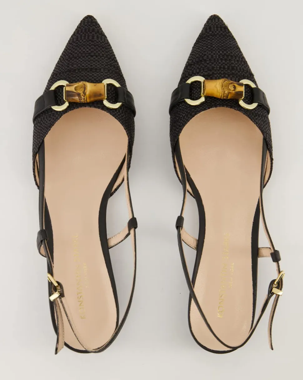 215 Slingpumps in Schwarz