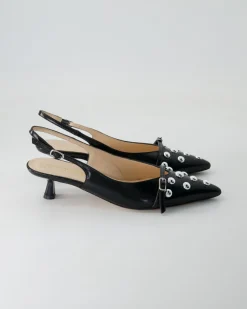 574-102 Slingpumps in Schwarz