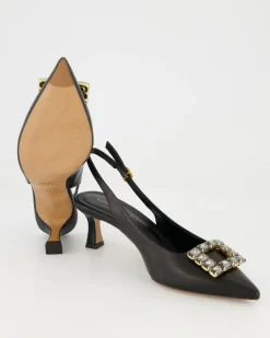 0440 Slingpumps in Schwarz