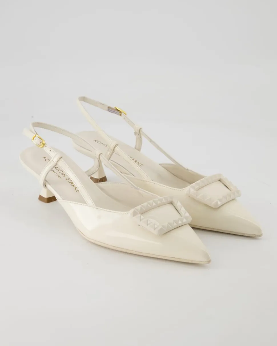 0535 Slingpumps in Weiß