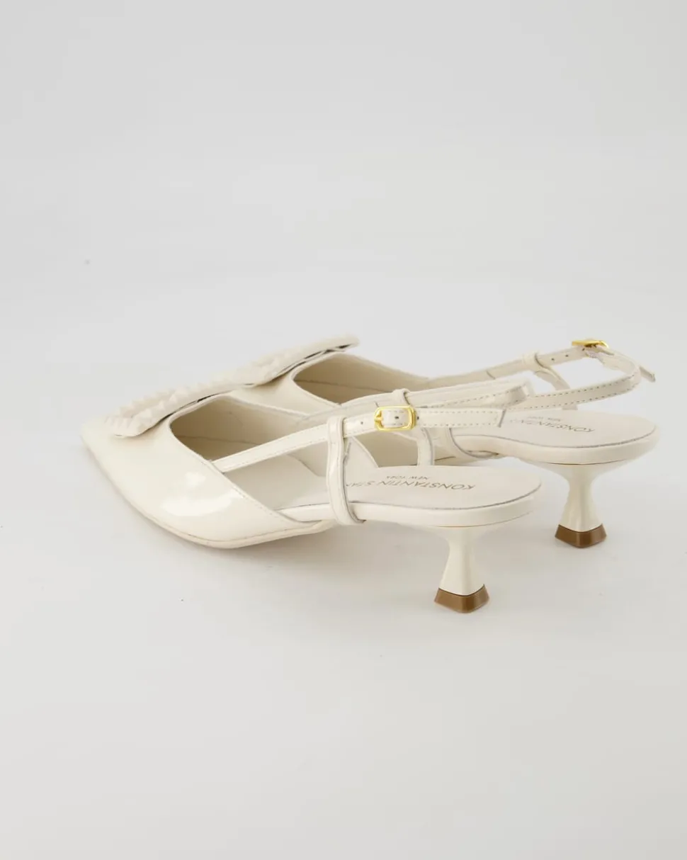 0535 Slingpumps in Weiß