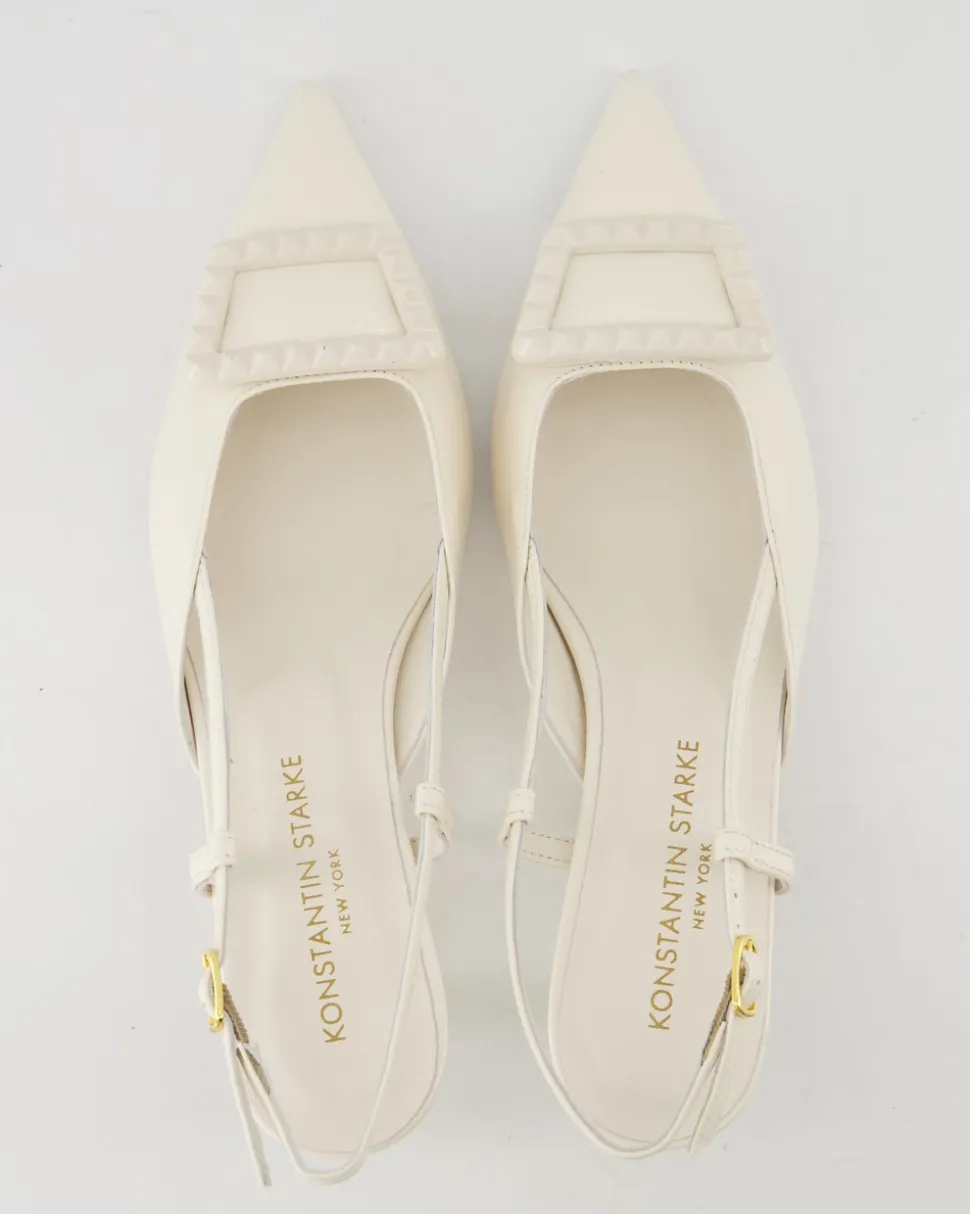 0535 Slingpumps in Weiß