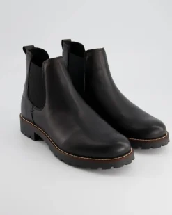 A7619-10 Chelsea Boots in Schwarz