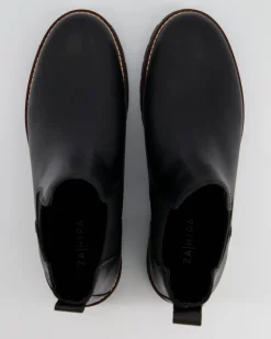 A7619-10 Chelsea Boots in Schwarz