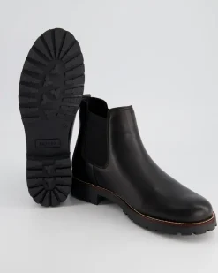 A7619-10 Chelsea Boots in Schwarz
