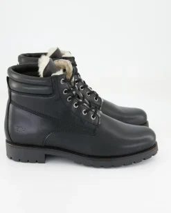 A7638-26 Schnürstiefel in Schwarz