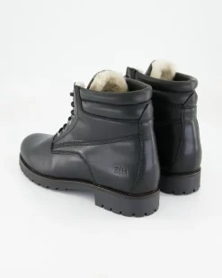 A7638-26 Schnürstiefel in Schwarz