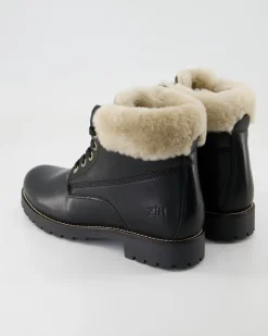 A5494-47 Schnürstiefel in Schwarz