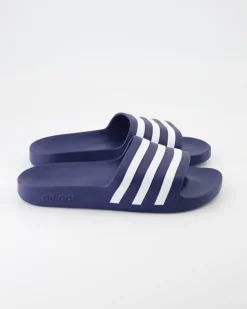 Adilette Aqua Pantoletten in Blau