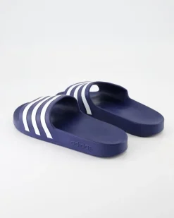 Adilette Aqua Pantoletten in Blau