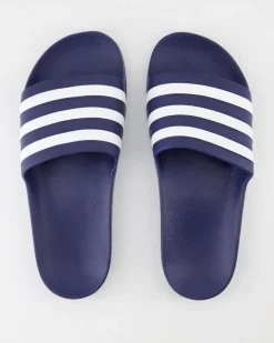 Adilette Aqua Pantoletten in Blau