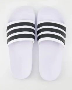 Adilette Shower Pantoletten in Weiß