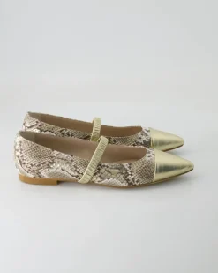 B028 Ballerinas in Gold
