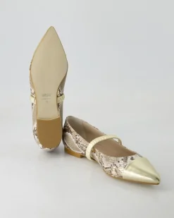 B028 Ballerinas in Gold
