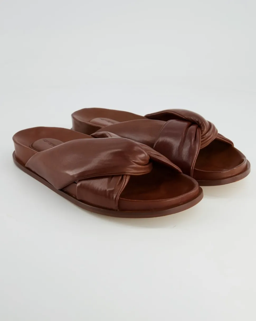 B412 Pantoletten in Braun