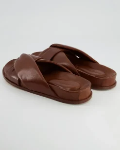 B412 Pantoletten in Braun